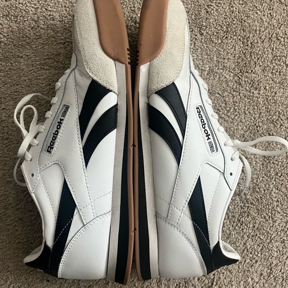 Reebok Classic White and Black Sneakers
